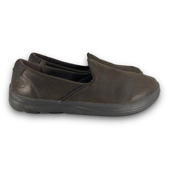 Skechers On The Go Bliss Sneakers 16513 Slip On Cushioned Comfort Brown Women 7 - Picture 1 of 9